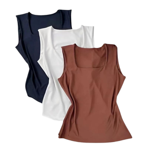 Camiseta sin mangas de verano para mujer, informal, ecológica, transpirable, con estampado frontal, estilo camisola, top corto urbano - Product Image 1
