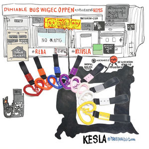 Anillo Tsurikawa JDM para Agarradera de Tren o <span class=keywords><strong>Autobús</strong></span>, Correa Negra con Diseño de Corazón Roto, Kits Interiores JDM, Material ABS, Popular en Amazon - Product Image 3