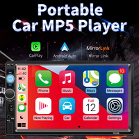 Radio de Coche 2Din 7010B con Pantalla HD de 7 Pulgadas, Autoradio Estéreo, Carplay Opcional, Cámara Trasera, Electrónica para Auto, Reproductor MP5 con Bluetooth y FM