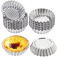 Antihaft-Eierkuchen formen-Wieder verwendbare Backblech-Rund muffin becher zum Backen (20er-Set) (rund)