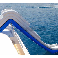 Toboggan aquatique gonflable personnalisé pour yacht, toboggan flottant pour quai de bateau, pour divertissements marins de luxe
