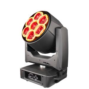 Luz Móvil de Cabeza con Zoom LED RGBW de 7x60W, Efecto Ojo de Abeja, Control DMX, Iluminación de Escenario para DJ, Discoteca, Club Nocturno, KTV, Bar, <span class=keywords><strong>Teatro</strong></span> - Product Image 4