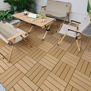 High Quality 30*30 Interlooking Wpc Outdoor Deck Tiles WPC Decking