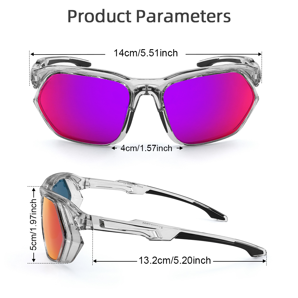 Lunettes De Ski Homme Peche En Mer Lunettes De Sport Polarisées Konlley - Protection UV Unisexe - Cyclisme Pêche Running Pêche En Mer Lunette Course à Pied Femme