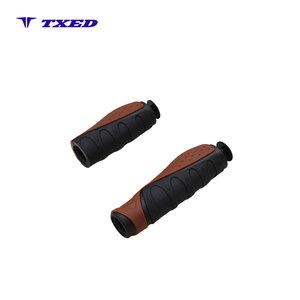 Poignées de guidon de vélo <span class=keywords><strong>VELO</strong></span> ergonomiques antidérapantes en TPR, diamètre intérieur 22,2 mm, 130 mm/92 mm, imperméables, pour vélo urbain longue distance - Product Image 5