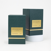 Boîte cadeau hexagonale haut de gamme en MDF et cuir PU, pour flacon de 100 ml, emballage de parfum de luxe, emballage hexagonal personnalisé