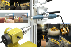 Máquina de Pulido y Grabado de Joyería de Acero Inoxidable Kinway con Micromotor para Anillos, Pulseras y Brazaletes de Plata y Oro - Product Image 5