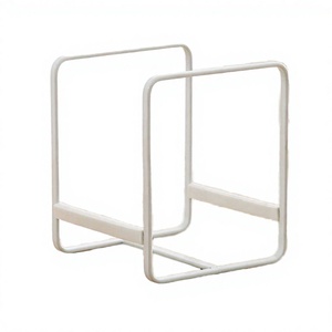 Bathroom Dinnerware <b>Draining</b> Plate Bowl Tableware Single Tier Metal Wall Mounted Non-Folding Eco-Friendly Storage <b>Rack</b> - Product Image 4