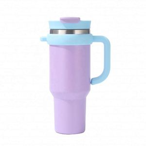 40oz Portable <b>Cup</b> with Handle Outdoor Vacuum Flask Custom Logo Sports Travel <b>Camping</b> Tumbler Sipping Drinking Lid - Product Image 5