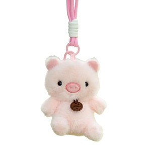 Venta al por mayor lindos animales de <span class=keywords><strong>peluche</strong></span> mullidos muñeco de <span class=keywords><strong>peluche</strong></span> llavero Capibara cerdo conejito colgante elefante juguetes niños llavero para regalo - Product Image 4