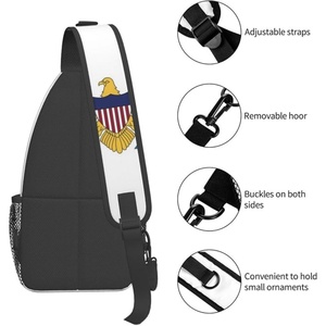 Sac de poitrine avec drapeau des îles vierges américaines, sac à dos à bandoulière, grand sac de <span class=keywords><strong>voyage</strong></span>, sac à dos de randonnée, sac à bandoulière pour hommes et femmes, cadeau personnalisé - Product Image 4