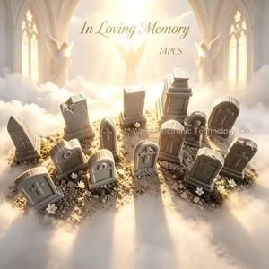 Nuevo Producto Transfronterizo: Accesorios para Escenas de Cementerio y Lápidas, Decoraciones de Halloween, Moldes de Terreno y Lápidas Impresos en 3D de PLA - Product Image 5