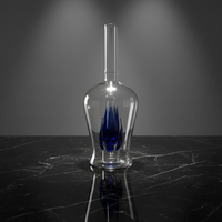 Bouteille de plantes bleues personnalisées de 750 ml, bouteilles de liqueur, bar en verre, récipient pour whisky, bouteille de vodka, tequila, ensemble de whisky