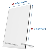 Support d'affichage en acrylique 8,5x11 pouces avec vis – Offre Spéciale