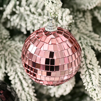 Boule à miroir en verre Boule Disco colorée Barre Kvt Décoration de fenêtre Miroir laser réfléchissant Boule de Noël