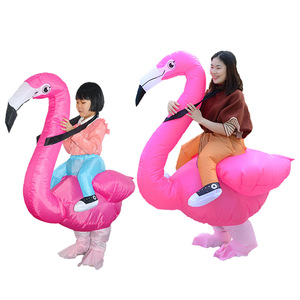 Costume <span class=keywords><strong>gonflable</strong></span> de <span class=keywords><strong>flamant</strong></span> <span class=keywords><strong>rose</strong></span> unisexe pour adulte, drôle, pour carnaval, festival, cadeau - Product Image 2