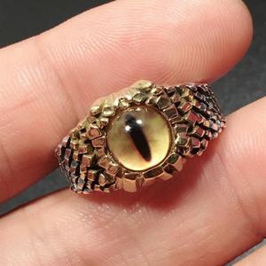 <b>Ring</b> Python Eye Snake Eye Eye <b>Ring</b> Opening <b>Adjustable</b> <b>Ring</b> Retro Handmade Punk - Product Image 2