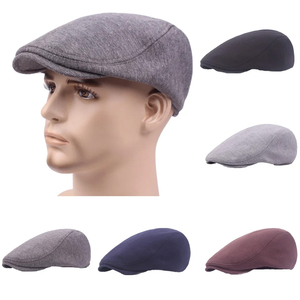 Adjustable Autumn & Winter Printed <b>Ivy</b> Cap Various Colors Breathable Flat Cap for Outdoor & Daily Wear - Product Image 5