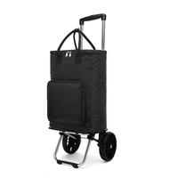 Sac de camping-car pliable et portable personnalisé chariot de supermarché chariot d'épicerie à roulettes pour magasin