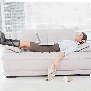 LUYAO EE. UU. Más vendido Presoterapia portátil completa Compresión de aire eléctrica Rodilla Pierna Masajeador de pies - Product Image 5