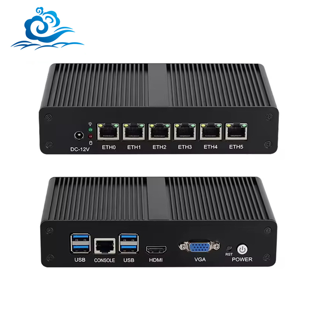 Firewall MINI PC 4405U 6 Gigabit LAN Port HD VGA Pfsense Network Sever Fanless MiniPC Opnsense Firewall Computer Router
