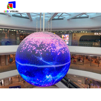 Écran LED sphérique personnalisé haute définition à 360 degrés pour événements d'exposition et centres commerciaux