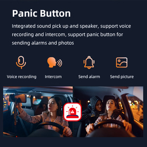 Caméra de tableau de bord intelligente 1080p 2CH 4G WIFI GPS avec double caméra, suivi GPS, bouton <span class=keywords><strong>SOS</strong></span>, commande vocale TTS pour voiture, taxi, camion - Product Image 2