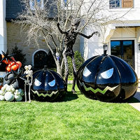 Citrouille gonflable personnalisée pour Halloween, décoration de jardin en PVC, vente en gros directe d'usine OEM ODM, affichage pour fêtes et événements