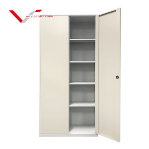 Armoires de rangement métalliques à deux portes avec étagères, pour outils et dossiers, à charnières extérieures - Product Image 3