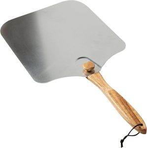 Pala per Pizza in Alluminio Old Stone Pizza Kitchen con Manico Pieghevole in Legno, 12x14 Pollici - Product Image 1
