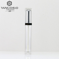 Bouteille de brillant à lèvres carré Transparent conteneur de brillant à lèvres Tubes de brillant à lèvres vides de luxe 6ml emballage de cosmétiques logo personnalisé