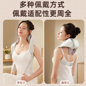เครื่องนวดคอและไหล่ Jiaren พร้อมความร้อน ชาร์จผ่าน USB สำหรับใช้ในบ้านและที่ทำงาน - Product Image 3
