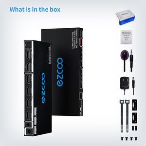 4K60 <strong>HDMI</strong> Matrix 4 In <strong>2</strong> Out Dolby Vision HDR Scaling <strong>Output</strong> Seamless <strong>Switching</strong> - Product Image 6