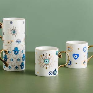 Nouvelle tasse à café créative en céramique de luxe pour couple, tasse à eau, tasse à thé de l'après-midi - Product Image 5