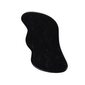 Natural Xiuyan Jade Gua Sha peine germinación espesar cabello masajeador Facial verde Jade grabado Gu Sha producto - Product Image 2