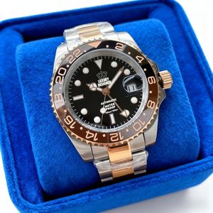 Montre mécanique automatique de luxe personnalisée avec <span class=keywords><strong>lunette</strong></span> en céramique de 40 mm, mouvement 3285, étanche à 100 m, remontage automatique, montre de plongée pour homme - Product Image 1