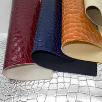 Cuir synthétique PVC brillant à motif crocodile gaufré, idéal pour la confection de sacs – Meilleures ventes