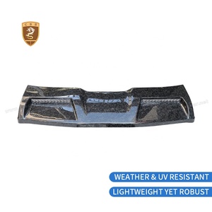 Para Mercedes Benz <span class=keywords><strong>G</strong></span> W464 W463a ala de techo con luz LED fibra de carbono forjada MSY P920 Edición Limitada estilo alerón de techo - Product Image 5