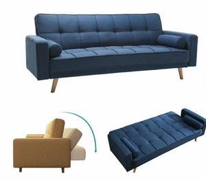 Divano Letto Sezionale Versatile e Regolabile in Tessuto con Funzione Letto e Divano Trasformabile per Soggiorno - Product Image 4