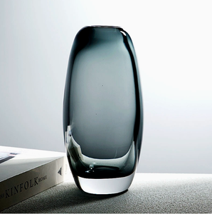 हाथ से उड़ा आधुनिक शैली मुरूनो ग्लास मूर्तिकला अद्भुत टेबलटॉप वेस और लालंइन महान उपहार विचार - Product Image 2