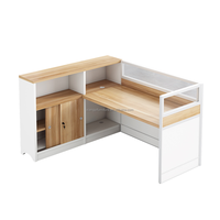 Configuration de table de bureau intelligente avec bureau modulaire, cloisons de bureau pour bureaux technologiques, bâtiments, mobilier de bureau