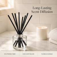 Bâtonnets diffuseurs en fibre de polyester noire pour parfum d'ambiance maison, hôtel, bureau, voiture – Diffuseurs de parfum