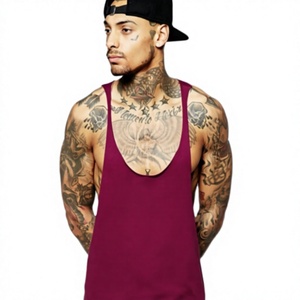 Men's Sleeveless Tank Breathable Quick Dry Knitted Gym <b>Vest</b> Casual Summer Workout Fitness Wear - Product Image 3