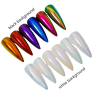 WT Magic Nails Chrome Powder Nail Art Aurora Pigment Liquid Mirror Powder