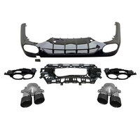 Diffuseur d'échappement de haute qualité pour Mercedes-Benz Classe E W214, mise à niveau E53 AMG, noir argenté, style E53, diffuseur de pare-chocs 2024-2025
