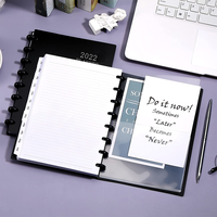 Carnet de notes avec logo personnalisé Classeur transparent transparent pour agenda et organisation personnelle en PVC