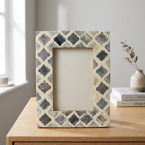 Cadre photo en résine avec incrustation de métal et d'os, style animalier, design artistique, pour la décoration de la maison, du salon et des hôtels - Product Image 5