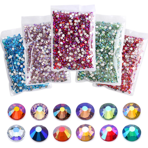 Qiao hổ phách ánh nắng mặt trời tím SS6-SS30 sửa chữa nóng phẳng trở lại Rhinestone strass pha lê glitters đá cho tự làm sắt trên may mặc - Product Image 1