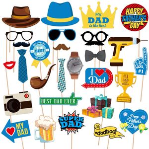 Fournitures <span class=keywords><strong>de</strong></span> décoration <span class=keywords><strong>de</strong></span> <span class=keywords><strong>fête</strong></span> des pères 28 pièces/ensemble accessoires photo décoration <span class=keywords><strong>de</strong></span> <span class=keywords><strong>fête</strong></span> thème anniversaire <span class=keywords><strong>de</strong></span> <span class=keywords><strong>papa</strong></span> accessoires <span class=keywords><strong>de</strong></span> cabine photo - Product Image 1