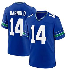 Nueva Tercera Generación de Seattle City 10 #   Kupp 14 #   Darnold 7 # Smith 11 # Camiseta de Fútbol Americano Smith-Njigba Cosida - Product Image 5